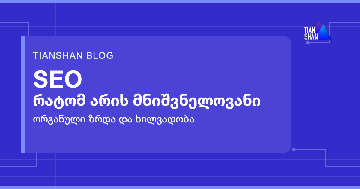 SEO ბლოგის გარეკანი